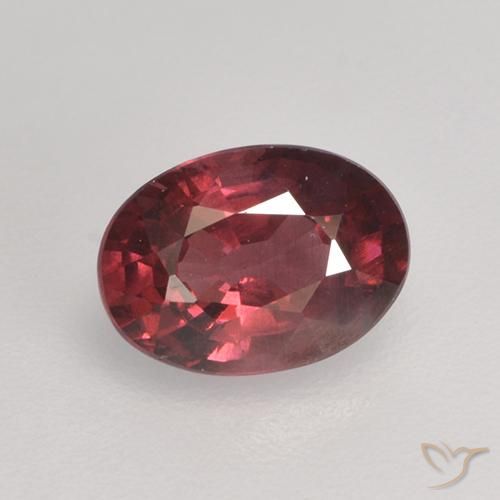1.07ct Naturale Rosso purpureo Granato rodolite, Ovale, VS