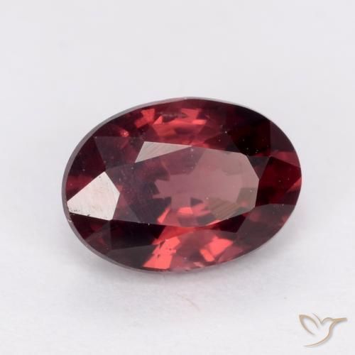 Granato rodolite Rosso medio naturale da 1.03 ct, Ovale, VS