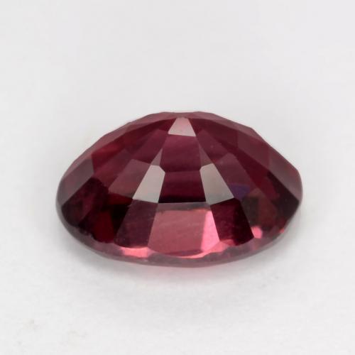Granato Rodolite Rosso lampone naturale da 1.27 ct, Taglio ovale, VS