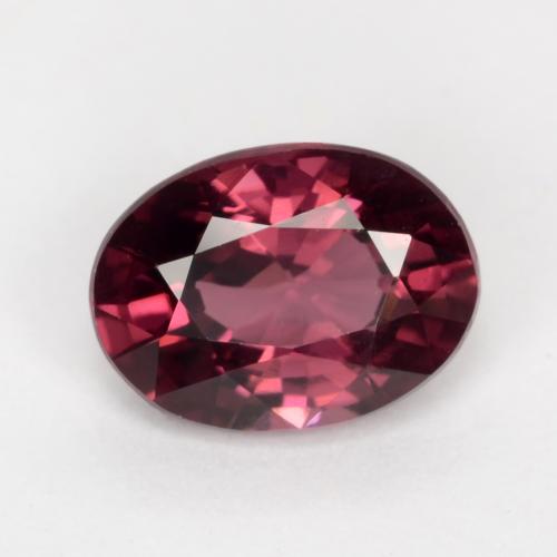 Granato rodolite naturale porpora da 1,09 ct, taglio ovale, VS
