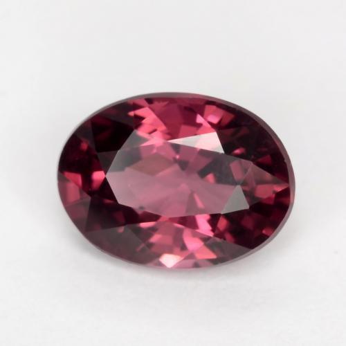 Granato rodolite naturale porpora da 1,09 ct, taglio ovale, VS