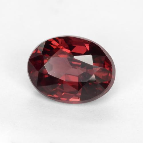 Granato rodolite naturale rosso da 1,10 ct, taglio ovale, VS