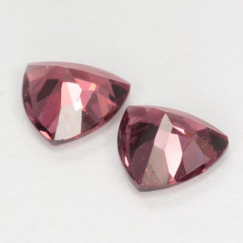 Granato rodolite naturale rosso da 1,09 ct, trillion, VS