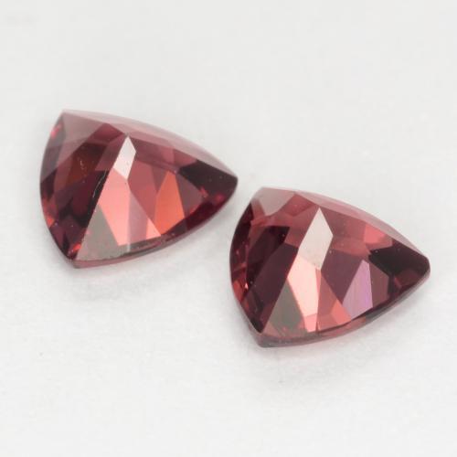 Granato rodolite naturale rosso da 0,99 ct, trillion, VS