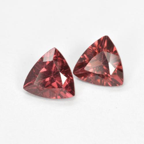 Granato rodolite naturale rosso da 1,02 ct, trillion, VS