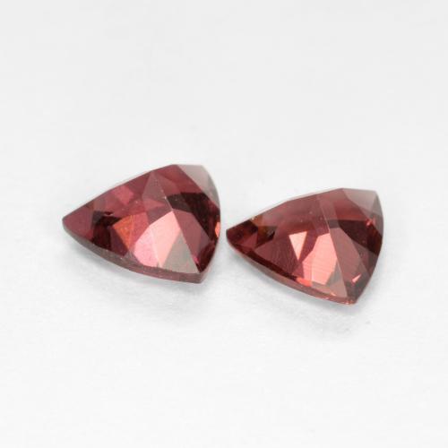 Granato rodolite naturale rosso da 1,02 ct, trillion, VS