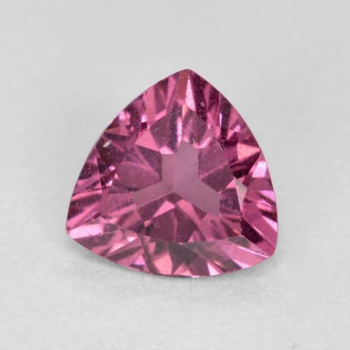 Granato Rodolite Rosa violetto naturale da 0.51 ct, Taglio trillion, VS