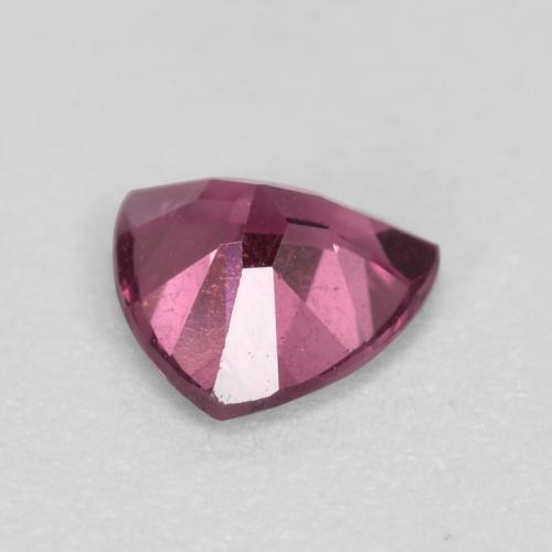 Granato Rodolite Rosa violetto naturale da 0.51 ct, Taglio trillion, VS