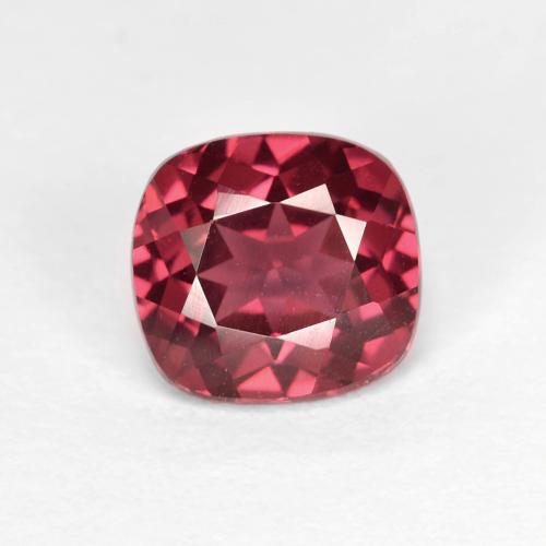Granato rodolite naturale porpora da 1,85 ct, taglio a cuscino, VVS