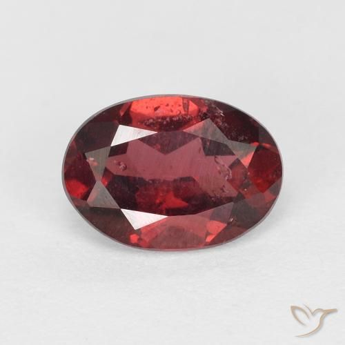 1.02ct Naturale Rosso scarlatto Granato rodolite, Ovale, VS-SI