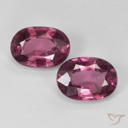 2.12ctw Naturale Magenta intenso Granato rodolite, Ovale, VS