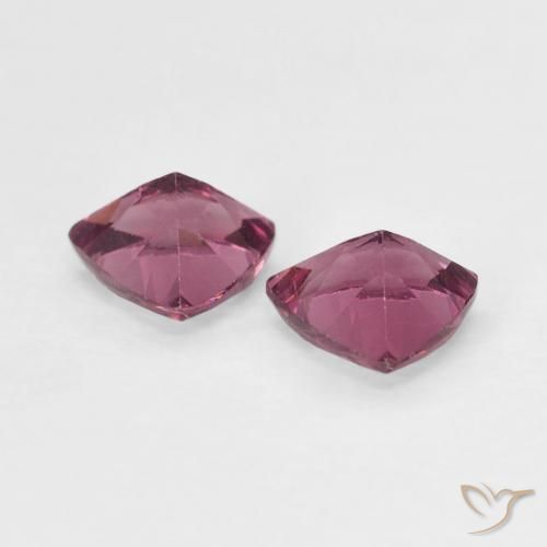 Gemme di Granato Rodolite Rosso scuro naturale da 1.02 ct, Taglio trillion, VVS-VS