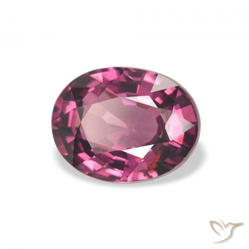 Granato rodolite Viola medio naturale da 2.03 ct, Ovale, VVS-VS