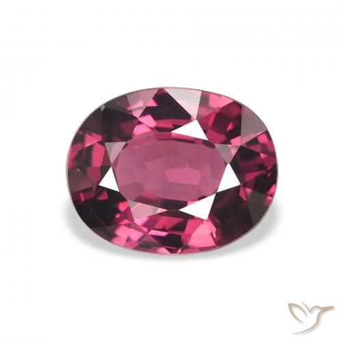 Granato Rodolite Magenta-Rosa naturale da 2.27 ct, Taglio ovale, VVS-VS