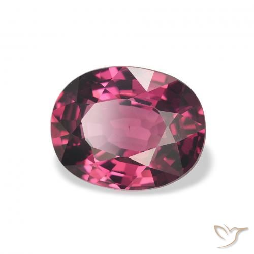 Granato Rodolite Magenta-Rosa naturale da 2.27 ct, Taglio ovale, VVS-VS