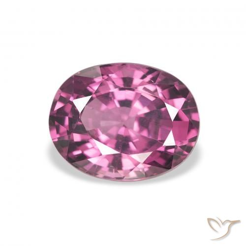 2.36ct Naturale Viola rossastro Granato rodolite, Ovale, VVS-VS