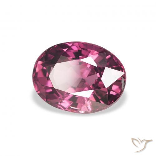 Granato rodolite Rosso lampone naturale da 2.32 ct, Ovale, VVS-VS