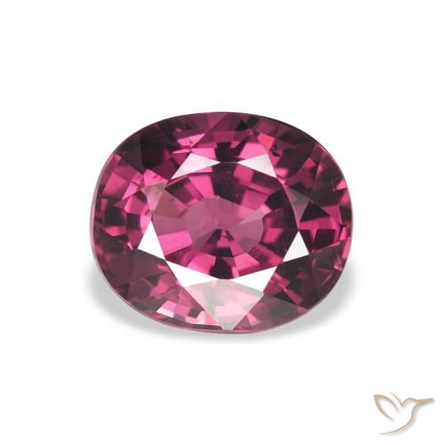 2.31ct Naturale Viola medio Granato rodolite, Ovale, VVS-VS