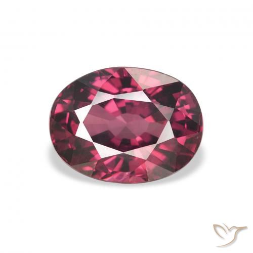 2.62ct Naturale Bacca Viola Granato rodolite, Ovale, VVS-VS