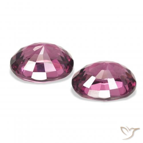 Gemme di Granato rodolite Viola medio naturale da 4.38 ct, Ovale, VVS-VS