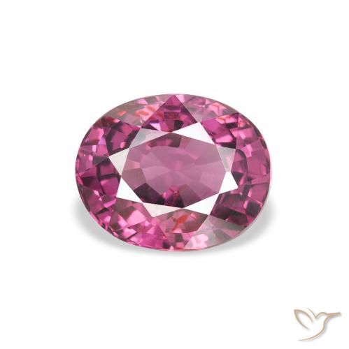 2.21ct Naturale Rosa medio Granato rodolite, Ovale, VVS-VS