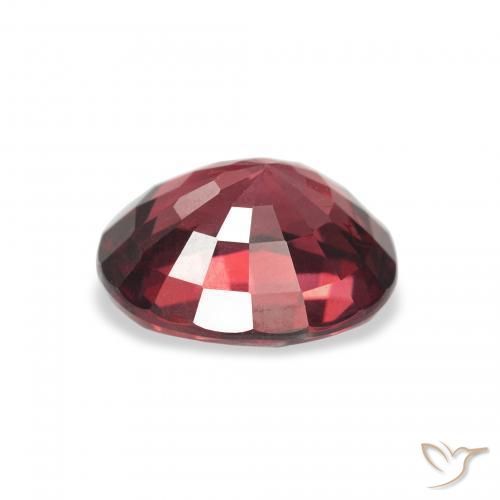Granato rodolite Rosso scuro naturale da 2.86 ct, Ovale, VS