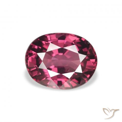 2.26ct Naturale Rosso purpureo Granato rodolite, Ovale, VS