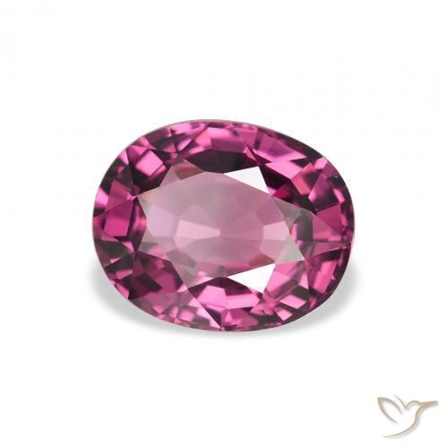 Granato rodolite Viola medio naturale da 2.35 ct, Ovale, VVS