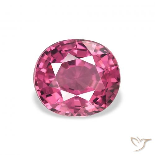 2.23ct Naturale Rosa Bacca Viola Granato rodolite, Ovale, VVS