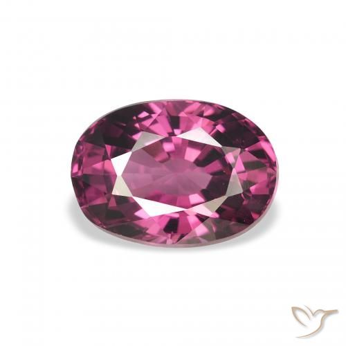 2.67ct Naturale Viola medio Granato rodolite, Ovale, VVS
