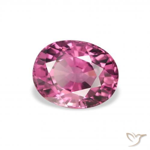 Granato rodolite Rosa violetto naturale da 2.05 ct, Ovale, VVS