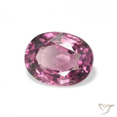 Granato rodolite Medium Dark-Purple naturale da 2.16 ct, Ovale, VS