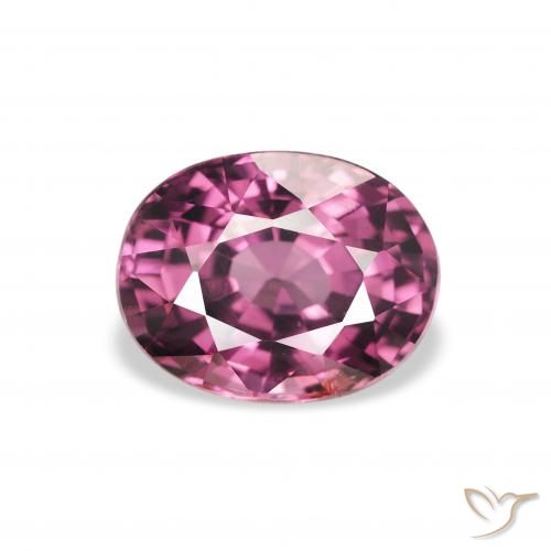 2.11ct Naturale Viola rossastro Granato rodolite, Ovale, VS