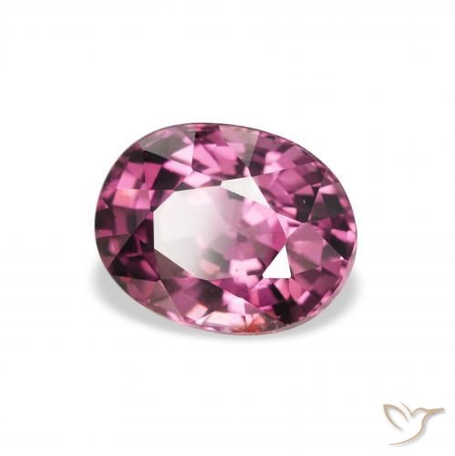 Granato rodolite Viola rossastro naturale da 2.11 ct, Ovale, VS