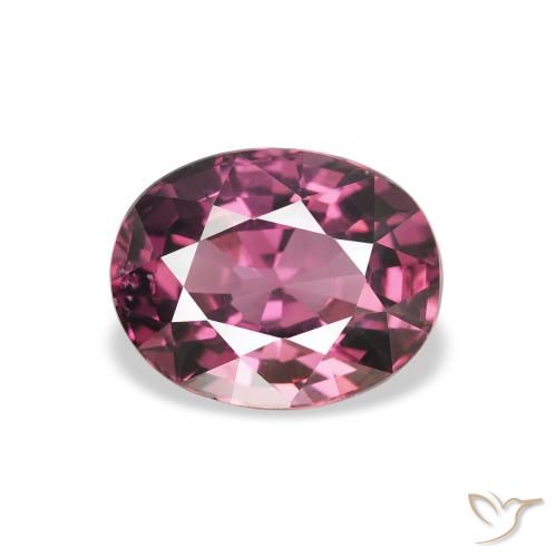 2.09ct Naturale Medium Dark-Purple Granato rodolite, Ovale, VS