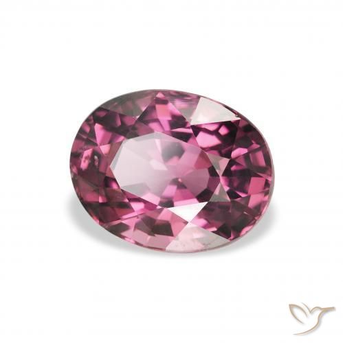 Granato rodolite Medium Dark-Purple naturale da 2.09 ct, Ovale, VS