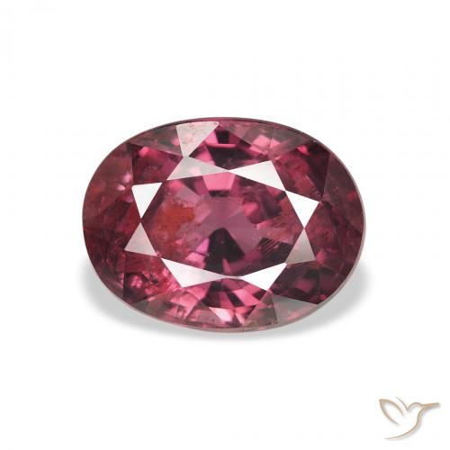 2.95ct Naturale Bacca Viola Granato rodolite, Ovale, VS