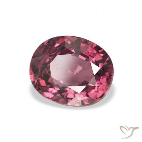 Granato rodolite Magenta-Rosa naturale da 2.27 ct, Ovale, VS