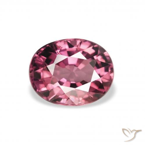 2.02ct Naturale Rosa Bacca Viola Granato rodolite, Ovale, VS