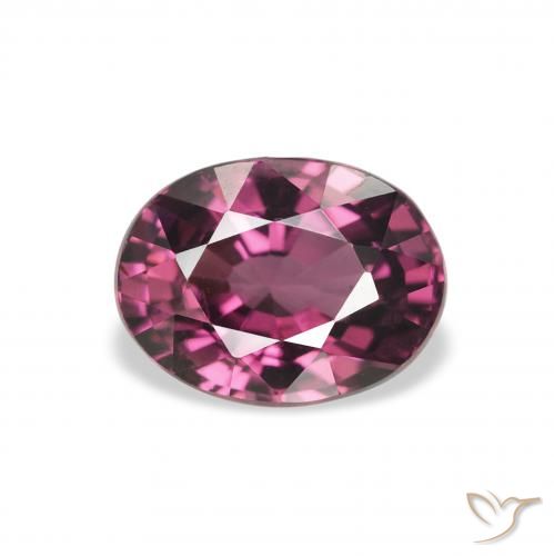 2.28ct Naturale Viola medio Granato rodolite, Ovale, VS