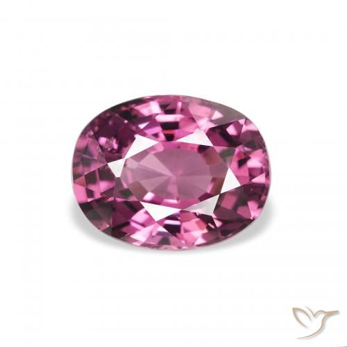 2.27ct Naturale Rosa Bacca Viola Granato rodolite, Ovale, VS