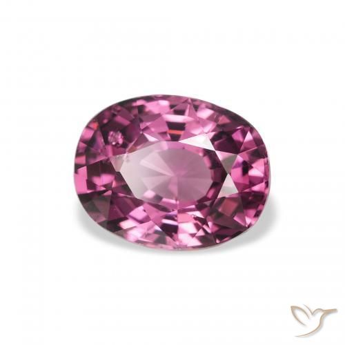 Granato rodolite Rosa Bacca Viola naturale da 2.27 ct, Ovale, VS