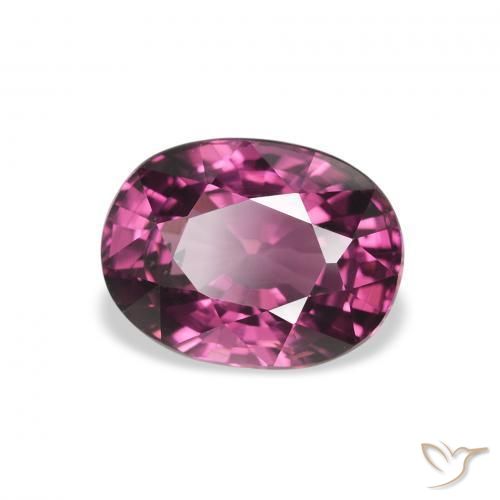 Granato rodolite Rosa Bacca Viola naturale da 2.41 ct, Ovale, VS