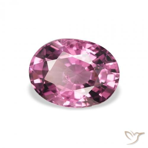 Granato rodolite Viola intenso naturale da 2.40 ct, Ovale, VS