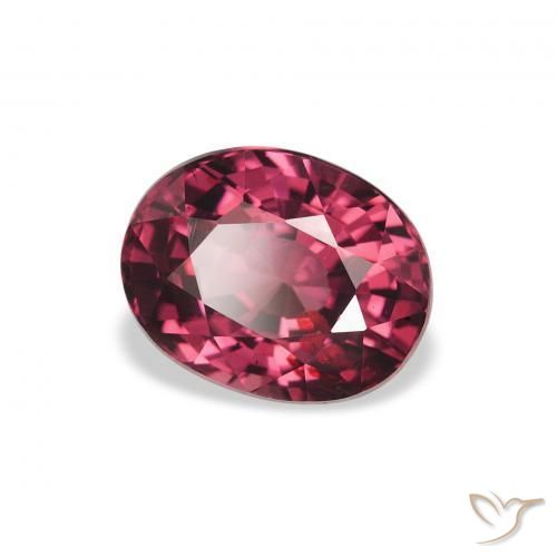 Granato rodolite Viola medio naturale da 2.29 ct, Ovale, VS