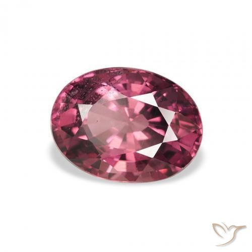 Granato rodolite Rosa Bacca Viola naturale da 2.46 ct, Ovale, VS