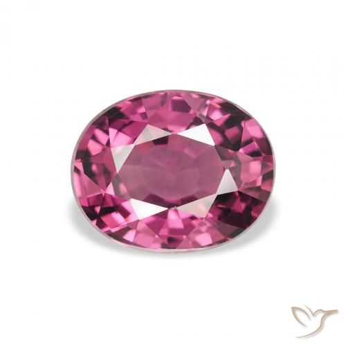 2.34ct Naturale Rosa Bacca Viola Granato rodolite, Ovale, VS