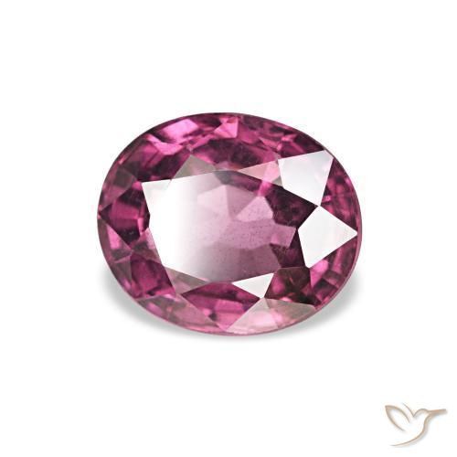 Granato rodolite Rosa Bacca Viola naturale da 1.03 ct, Ovale, VS