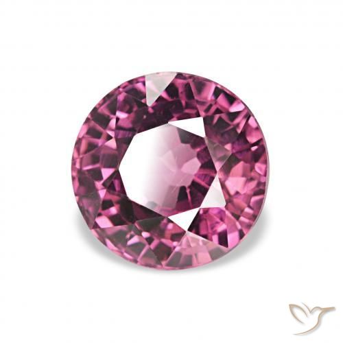 Granato rodolite Uva naturale da 1.18 ct, Rotondo, VVS-VS