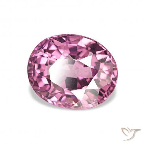 Granato rodolite Viola medio naturale da 1.73 ct, Ovale, VVS-VS